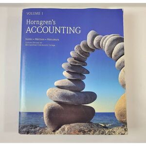 Horngren's Accounting Volume 1 Textbook